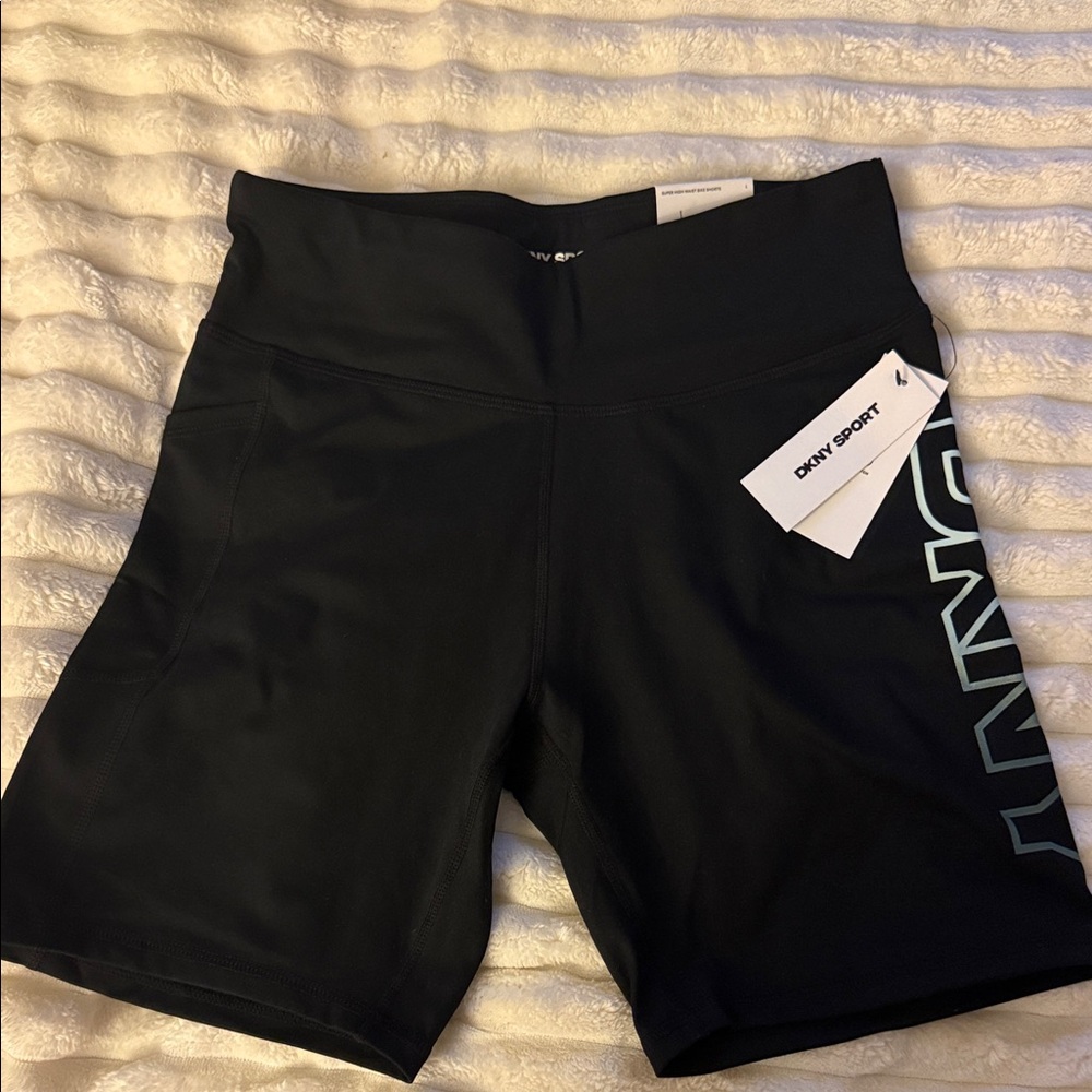 DKNY super high waist bike shorts